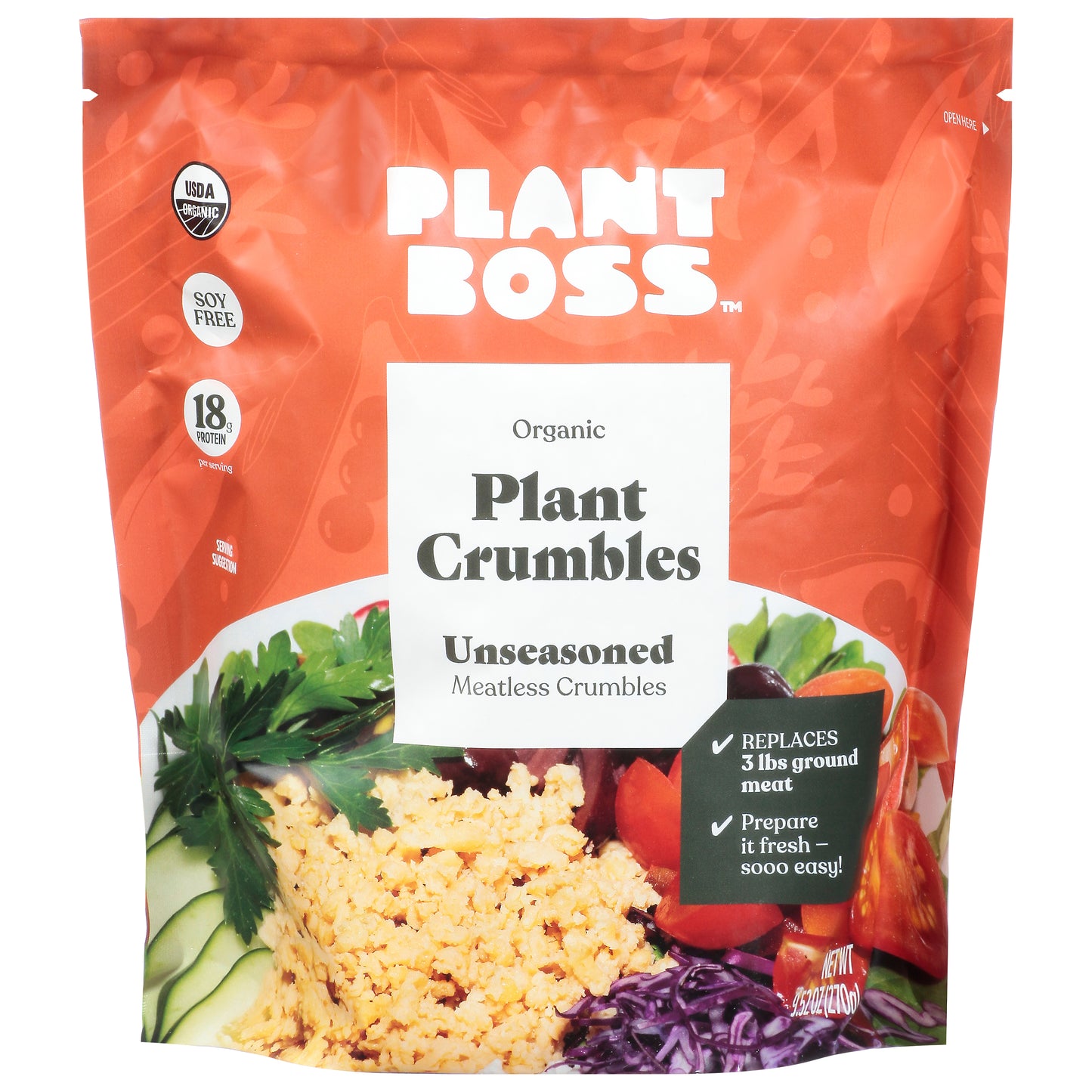 Plant Boss Crumbles Plant Unseasoned 9.52 Oz (Pack Of 6)