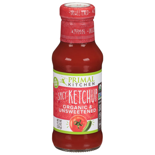 Primal Kitchen Ketchup Unsweetened Spicy Organic 11.3 oz (Pack Of 12)