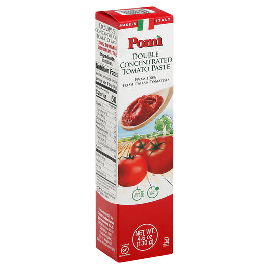 Pomi Tomato Paste Double Tube 4.6 oz (Pack Of 12)