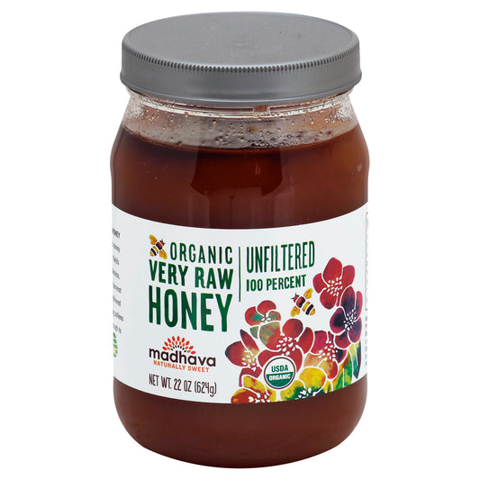 Madhava Honey Raw Organic 22 Oz (Pack Of 6)