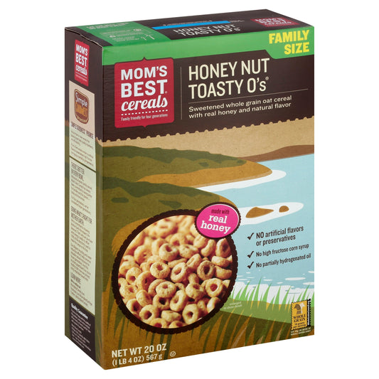 Moms Best Cereal Toasty O Honey Nut 20 Oz Pack of 10