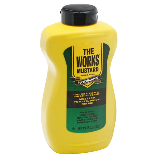 Plochmans Mustard The Works 15 oz (Pack Of 12)