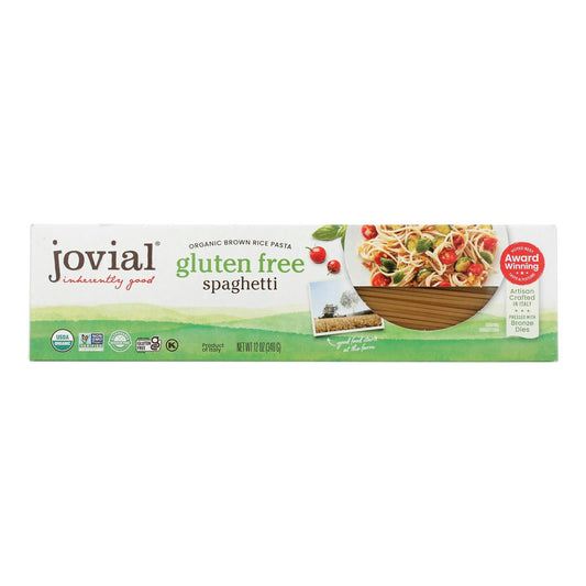 Jovial - Pasta - Organic - Brown Rice - Spaghetti - 12 oz (Pack of 12)