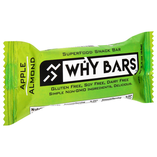 Why Bars Bar Apple Almond 2.04 oz (Pack of 12)