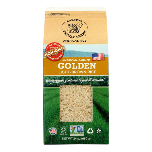 Ralston Family Farms - Rice Golden Light Brown 24 oz (Pack of 6)