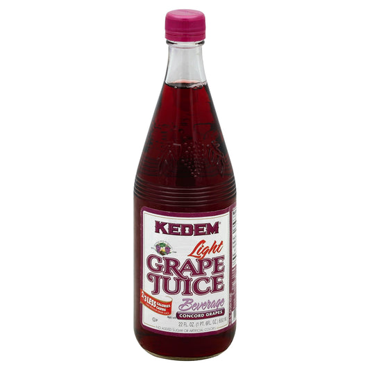 Kedem Light Grape Juice Beverage 22 Oz Pack of 12