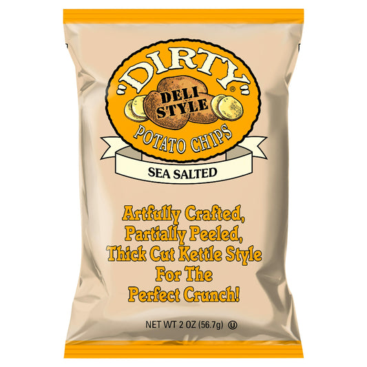Dirty Potato Chip Chip Potato Sea Salted 2 Oz Pack of 25