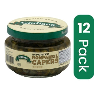 Giuliano Caper Nonpareil Imported 4 oz (Pack Of 12)