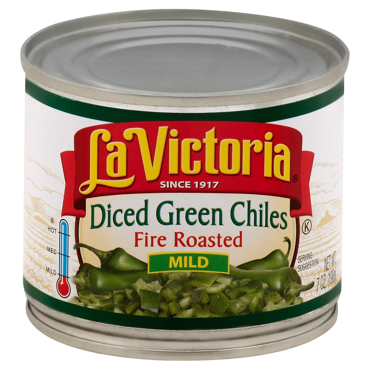 La Victoria Chile Grain Diced Mild 7 oz (Pack Of 24)
