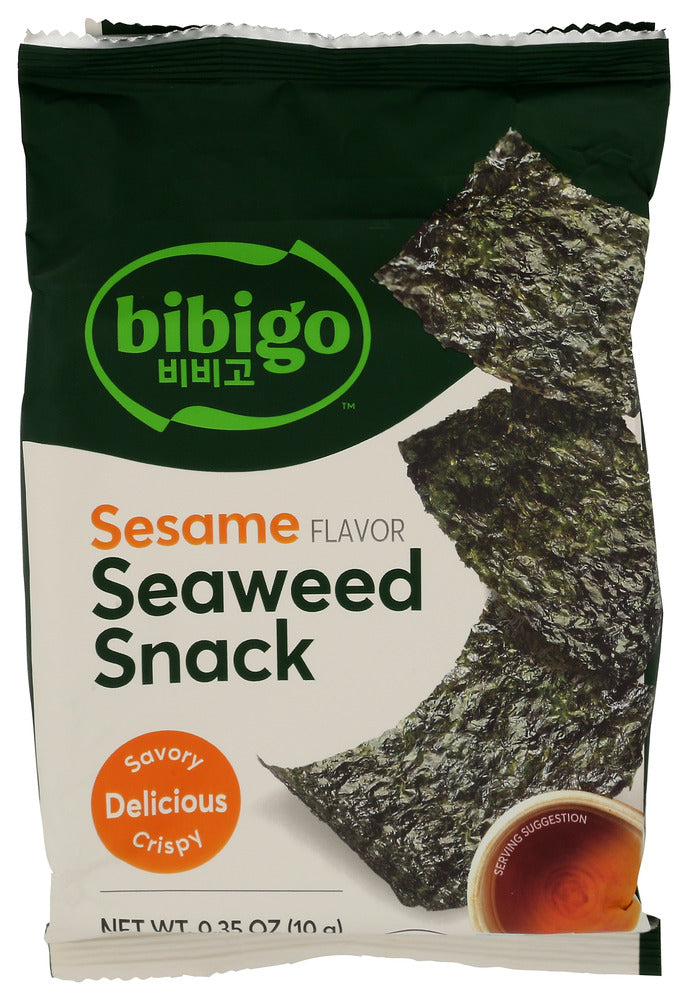 BIBIGO (Pack of 24) Bibigo Seaweed Snack Sesame Organic Natural Grocery 0.35 Oz