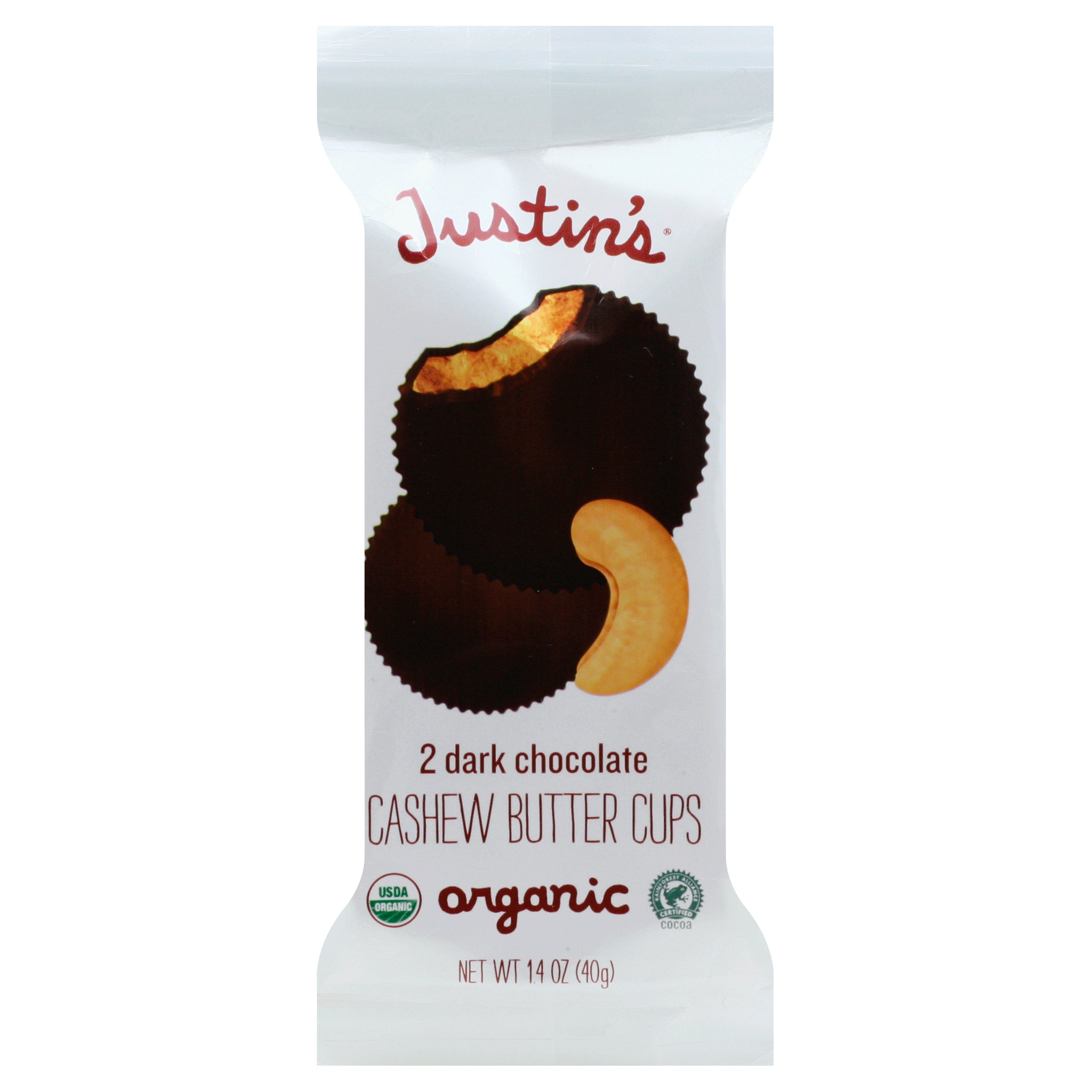 Justin's Dark Chocolate Cups Cashew Butter