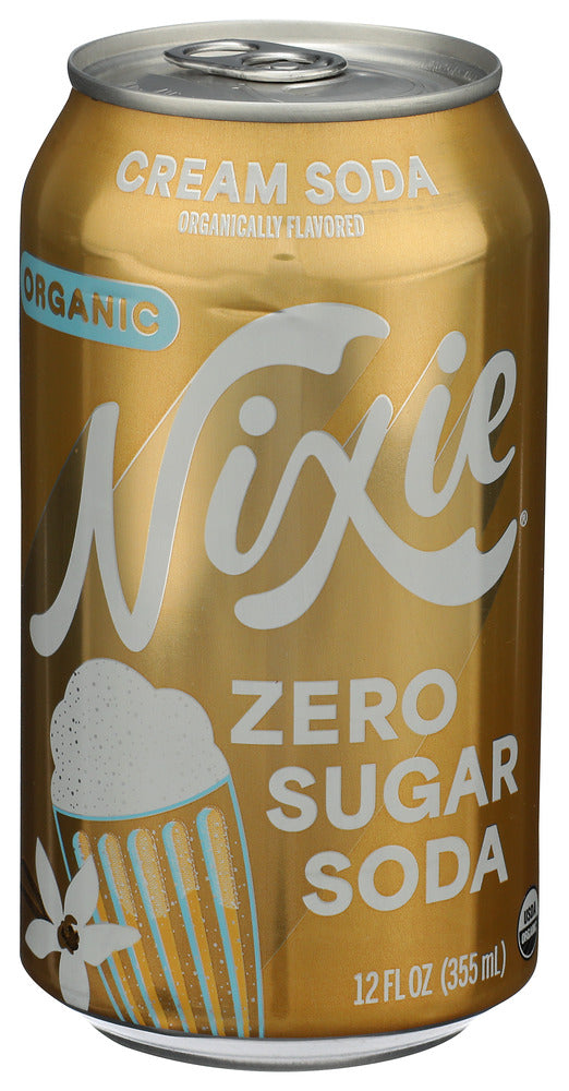 NIXIE (Pack of 24) Nixie Soda Zero Sugar Cream Soda OG 12 Fl Oz