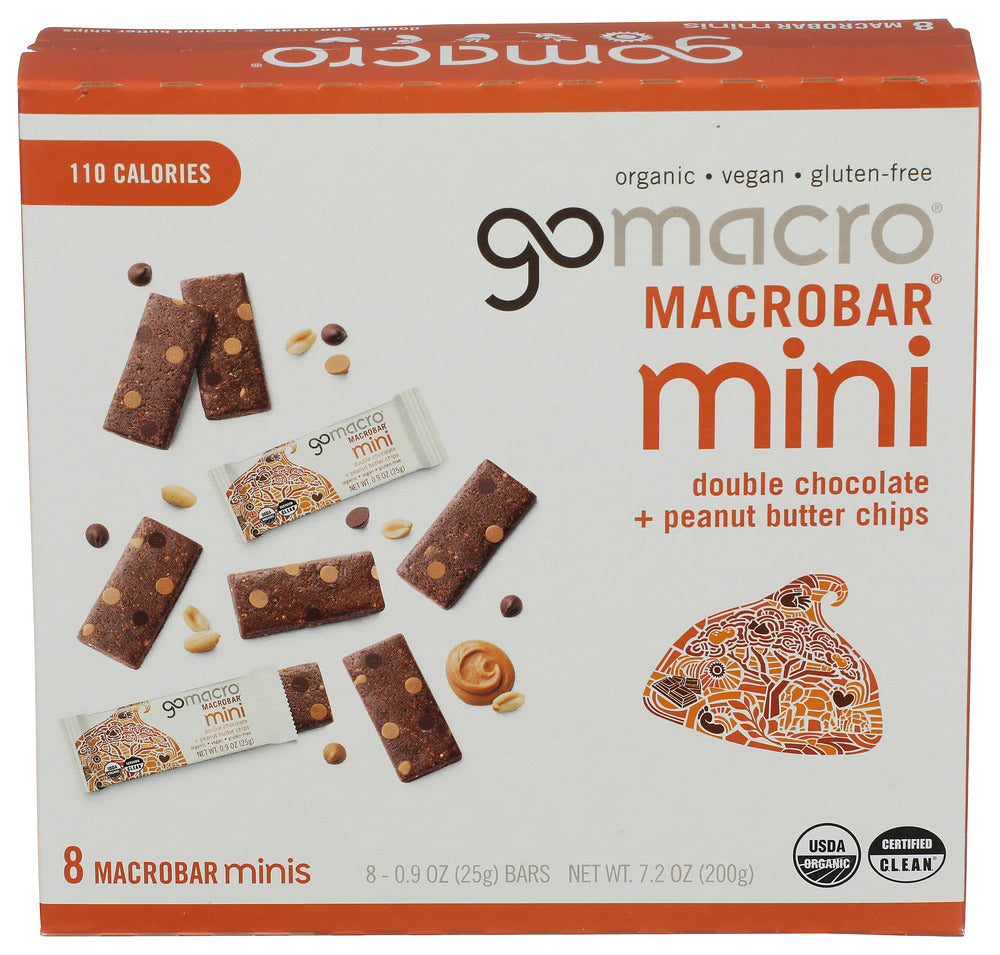 Gomacro Bar Double Chocolate Peanut Butter Mini