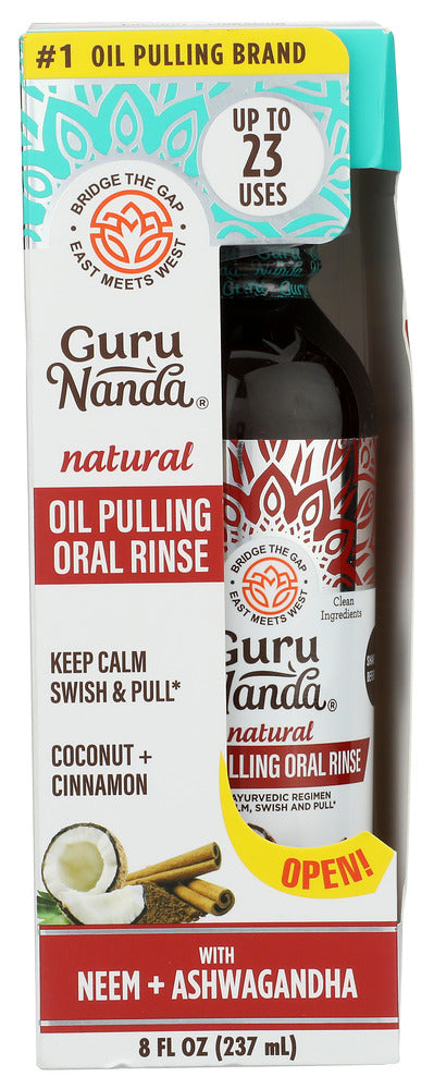 GURUNANDA (Pack of 6) Gurunanda Oil Pulling Ashwagandha Mouth Spray 8 Fl Oz