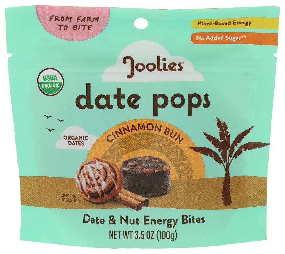 Joolies Date Pops Cinnamon Bun Organic
