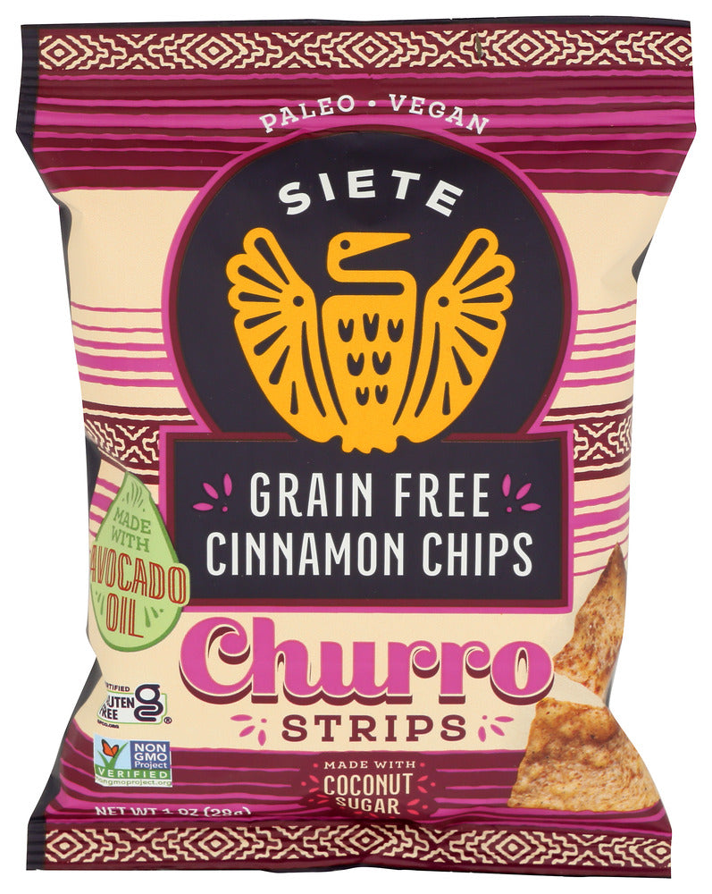 Siete Churro Tortilla Chips Sea Salt Seed Oil Free Natural