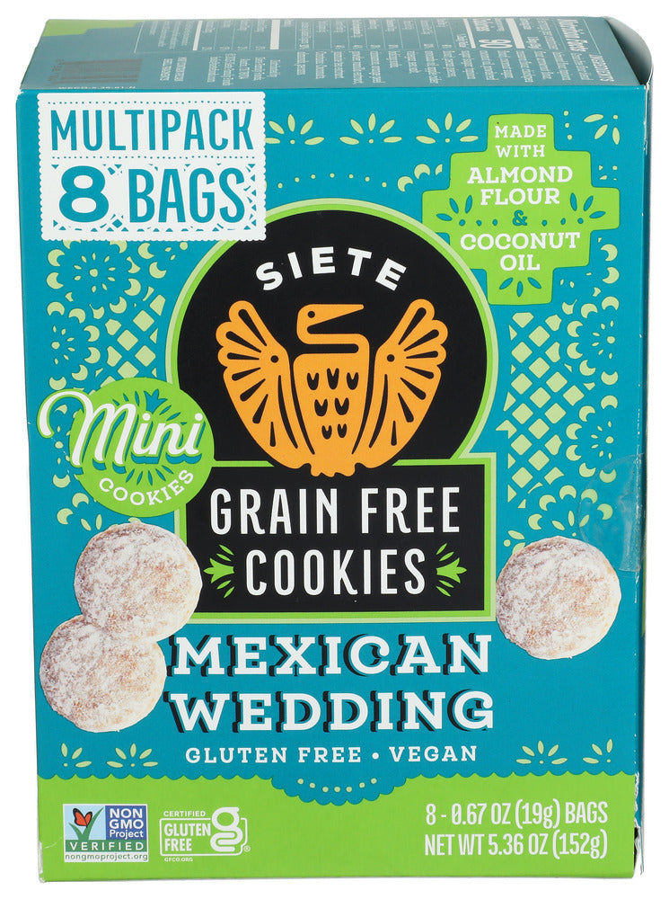 Siete Mexican Wedding Cookies 8 Count Hard & Soft Baked