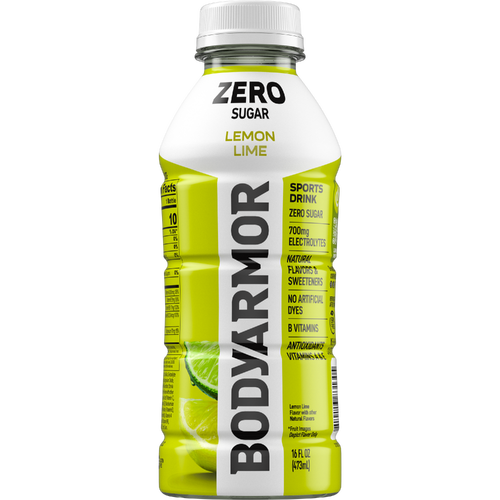 BODY ARMOR (Pack of 24) Body Armor Lemon Lime Zero Sugar Beverage 16 Fl Oz