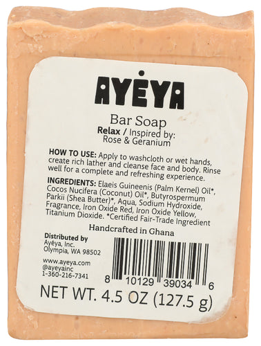 Ina By Ayeya Soap Bar Unwrap Relax Rose and Geranium