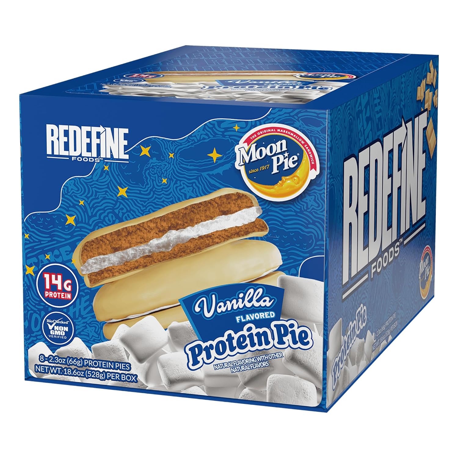 REDEFINE FOODS (Pack of 24) Redefine Foods Pie Protein Vanilla Nutritional Bar 1 Each