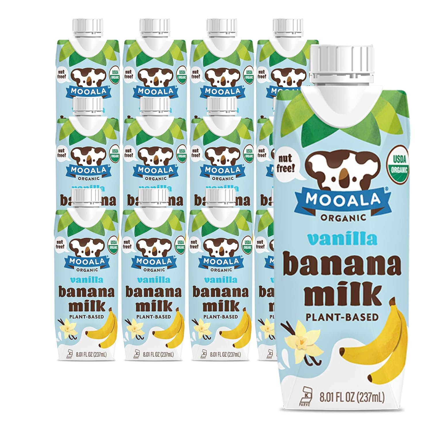 MOOALA (Pack Of 24) Mooala Milk Banana Vanilla Organic 8.01 Fl Oz
