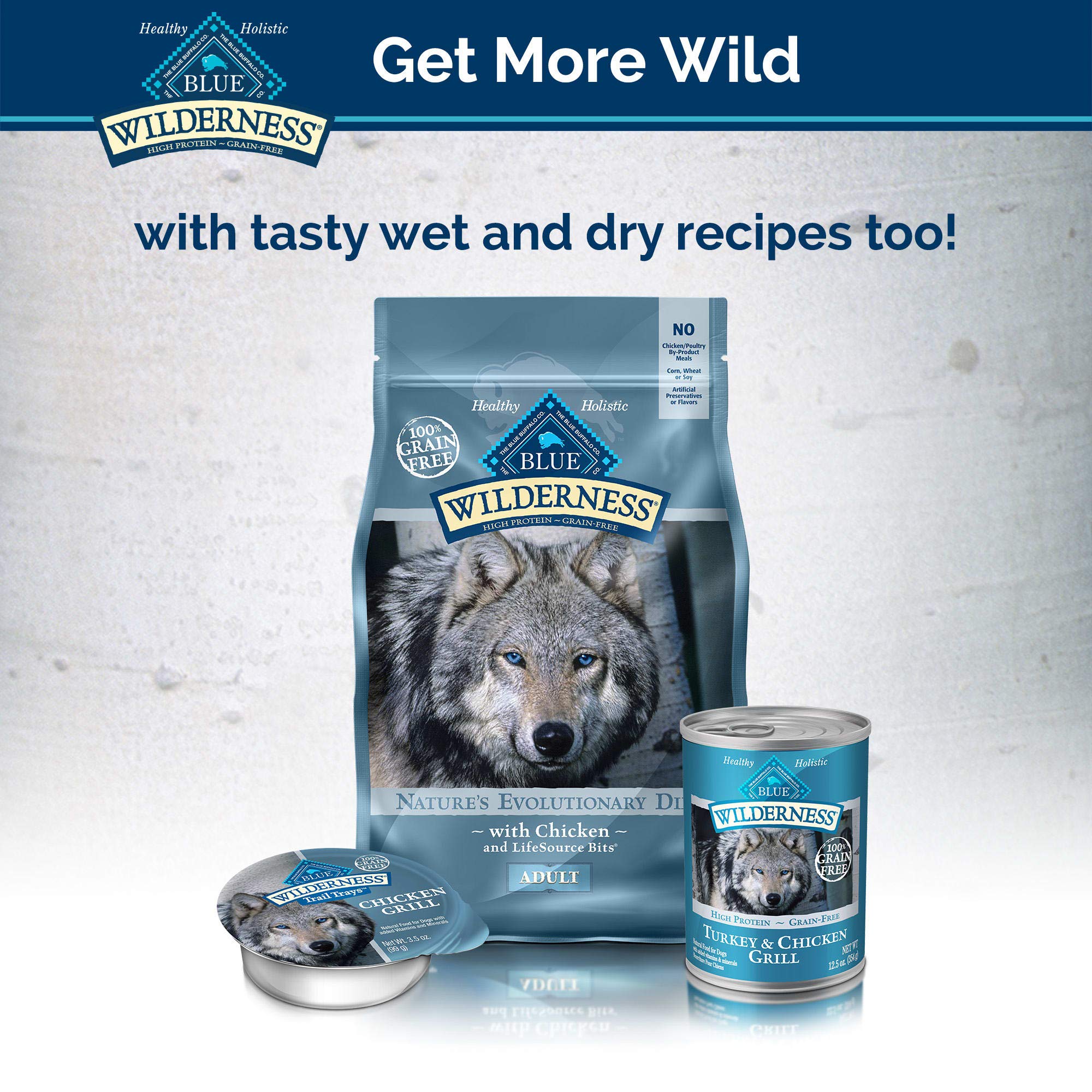 Blue Buffalo Wilderness 100% Grain-Free Wild Bits Chicken Recipe Dog Treats - 4oz