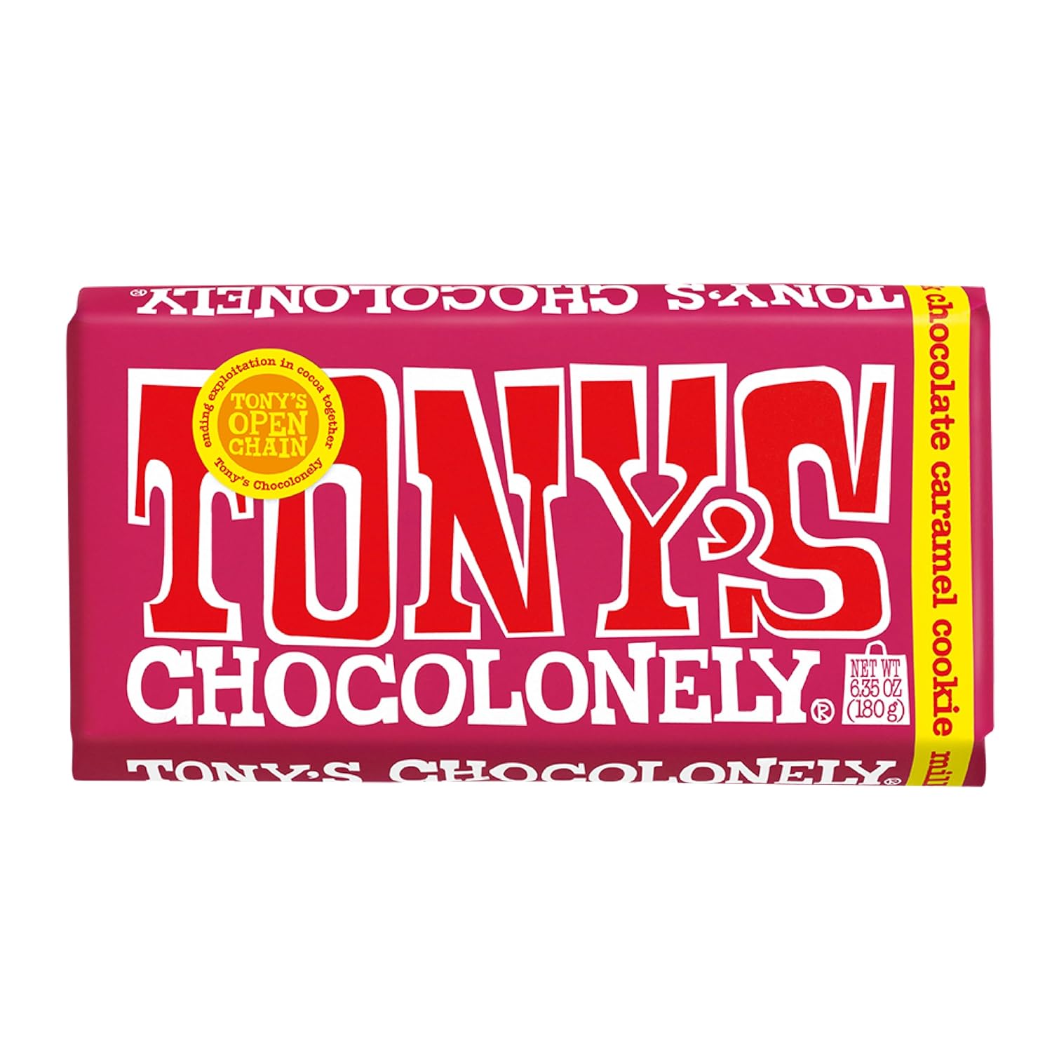 Tonys Chocolonely Bar Chocolate Caramel Cookie