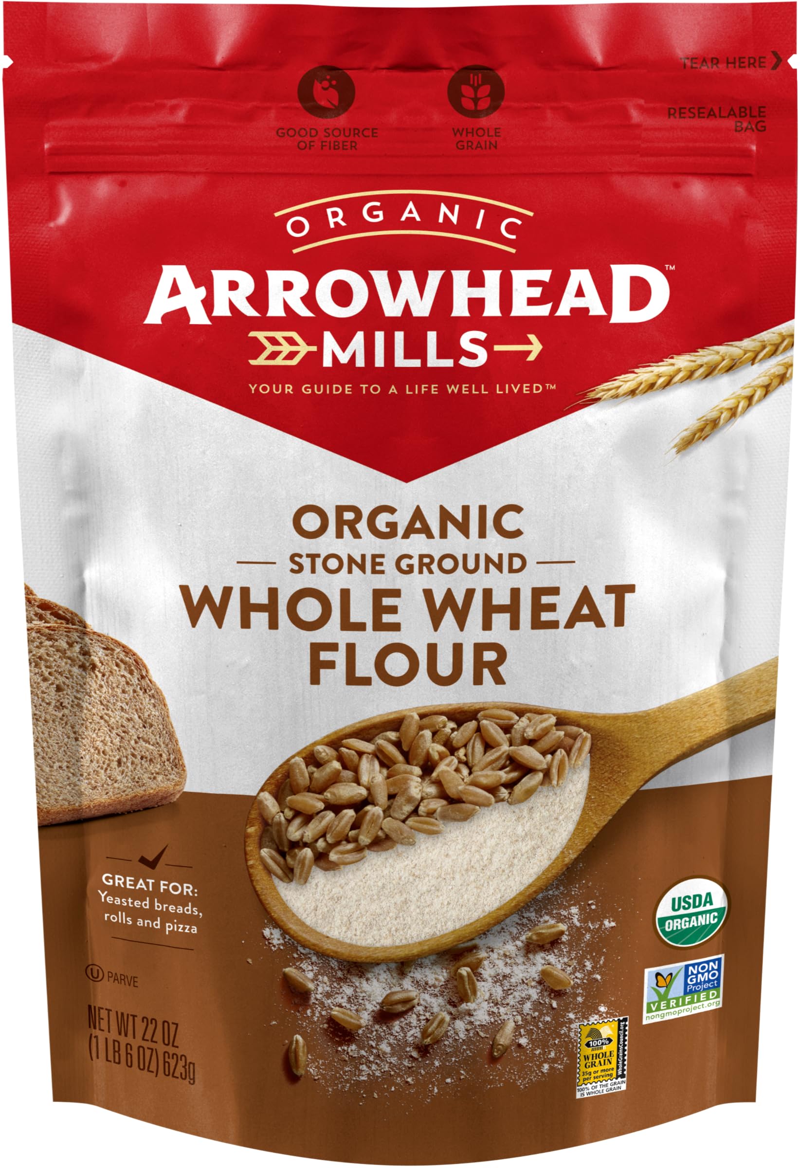 Arrowhead Mills Organic Stone Ground Wheat Flour
