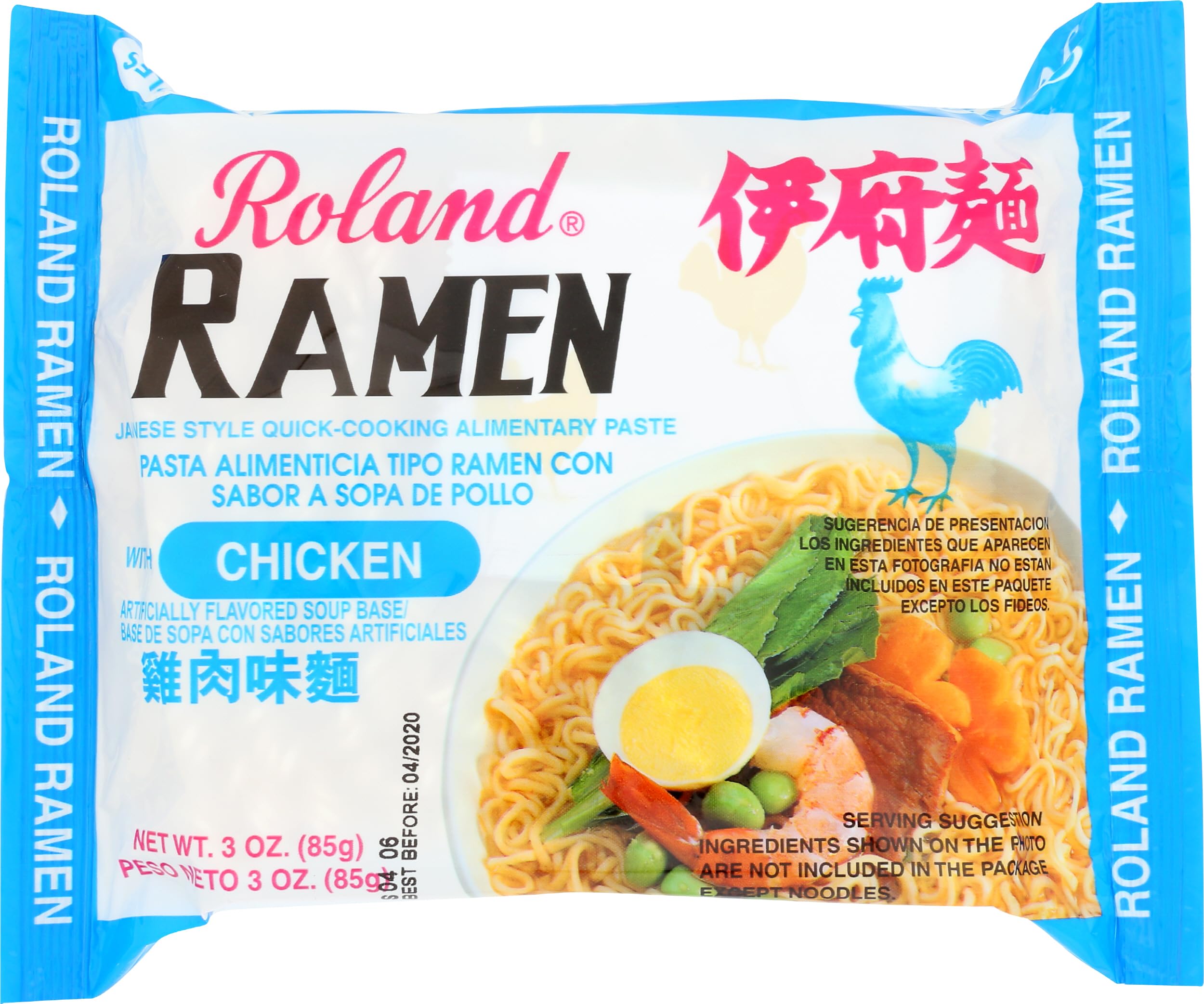 ROLAND (Pack of 90) Roland Ramen Chicken Natural Grocery Single Serve 3.05 Oz