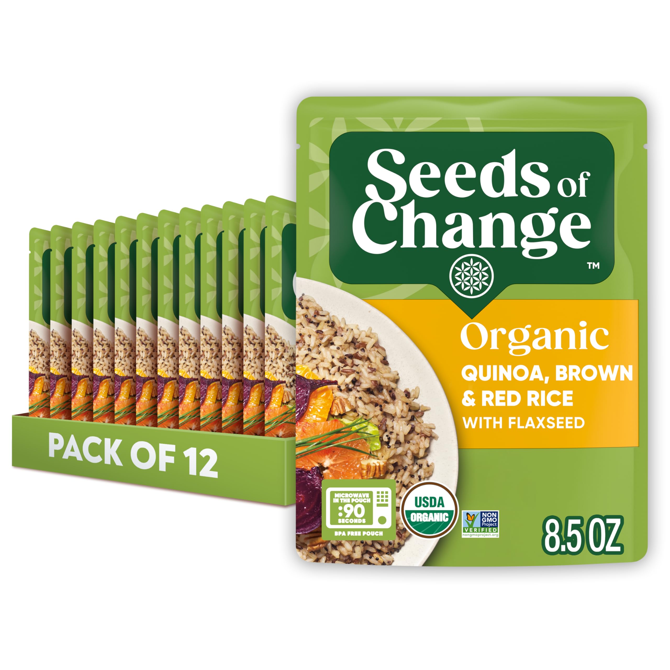 Seeds Of Change Organic Quinoa Brown & Red Rice Frozen Entre