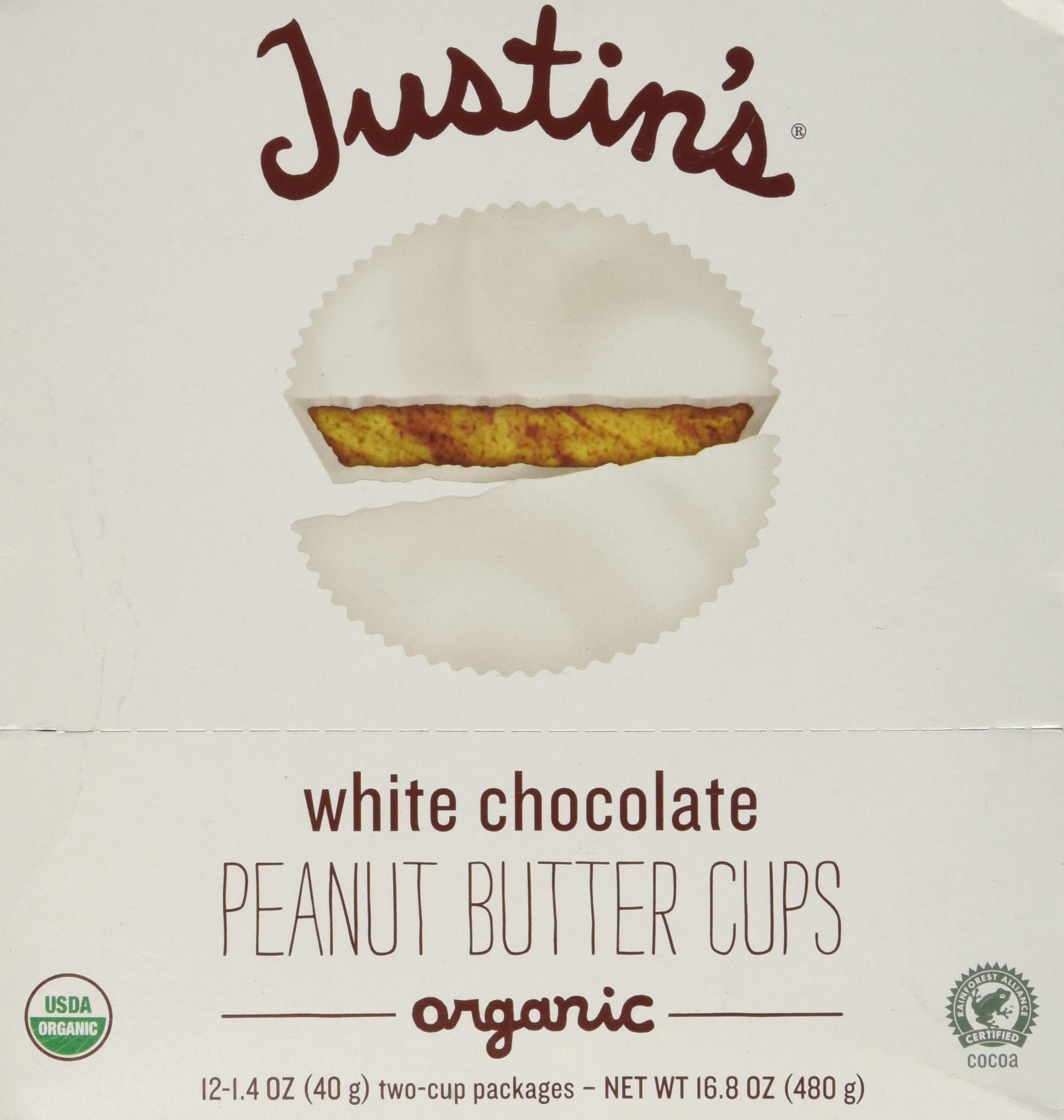 Justin's Chocolate Cups Peanut Butter White Chocolate