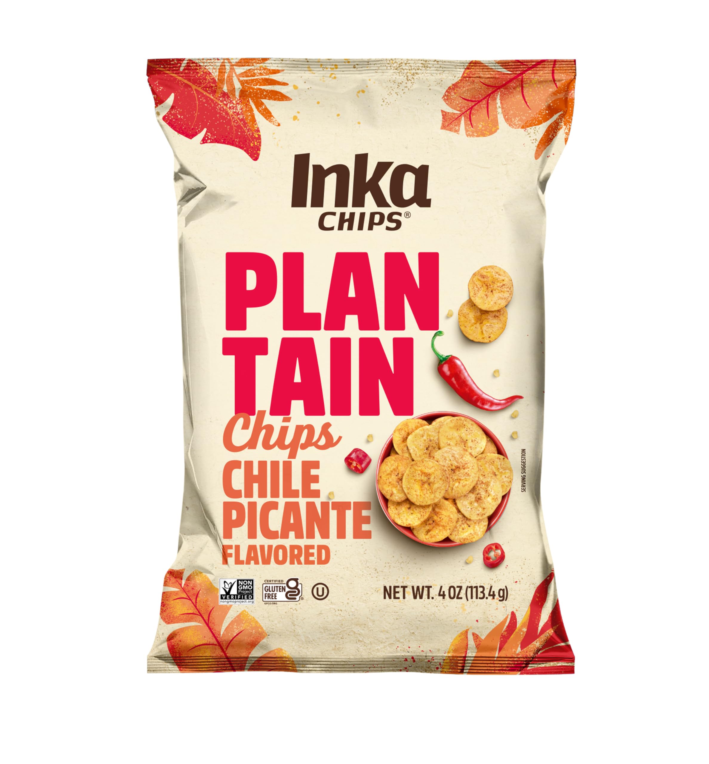 Inka Crops Plantain Chile Chips Natural Fruit Snack