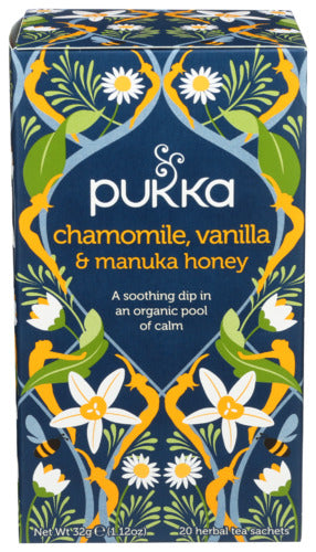 Pukka Herbs Tea Herbal Chamomile Vanilla Honey 20 bag