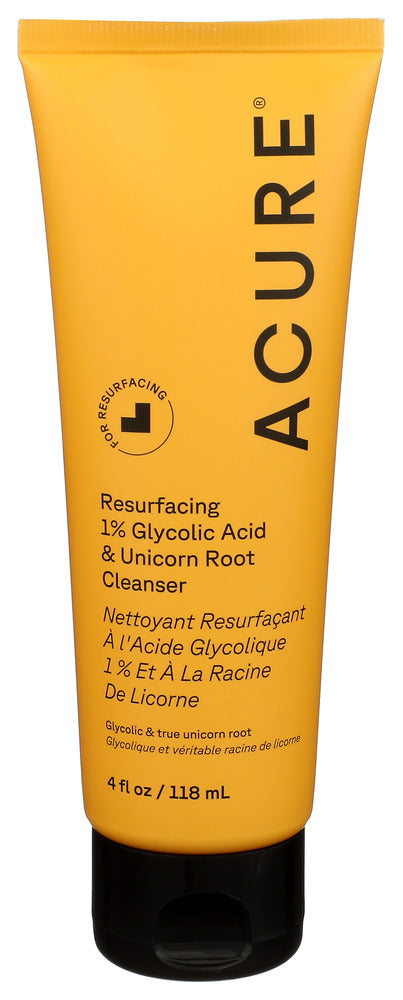 ACURE (Pack of 6) Acure Resurfacing Root Cleanser Facial Cleanser Exfoliating 4 Fl Oz