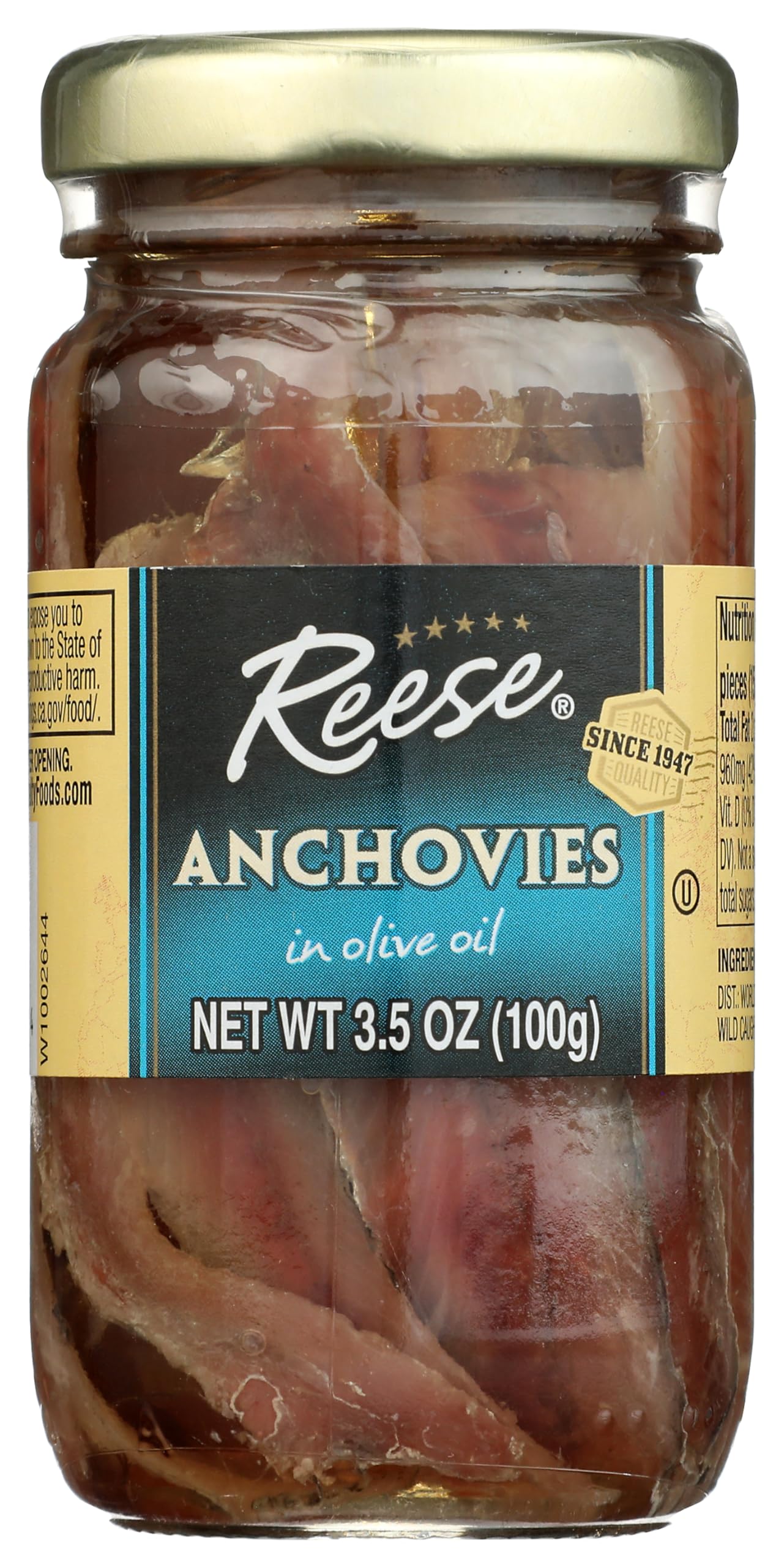 Reese Anchovy Flat Glass