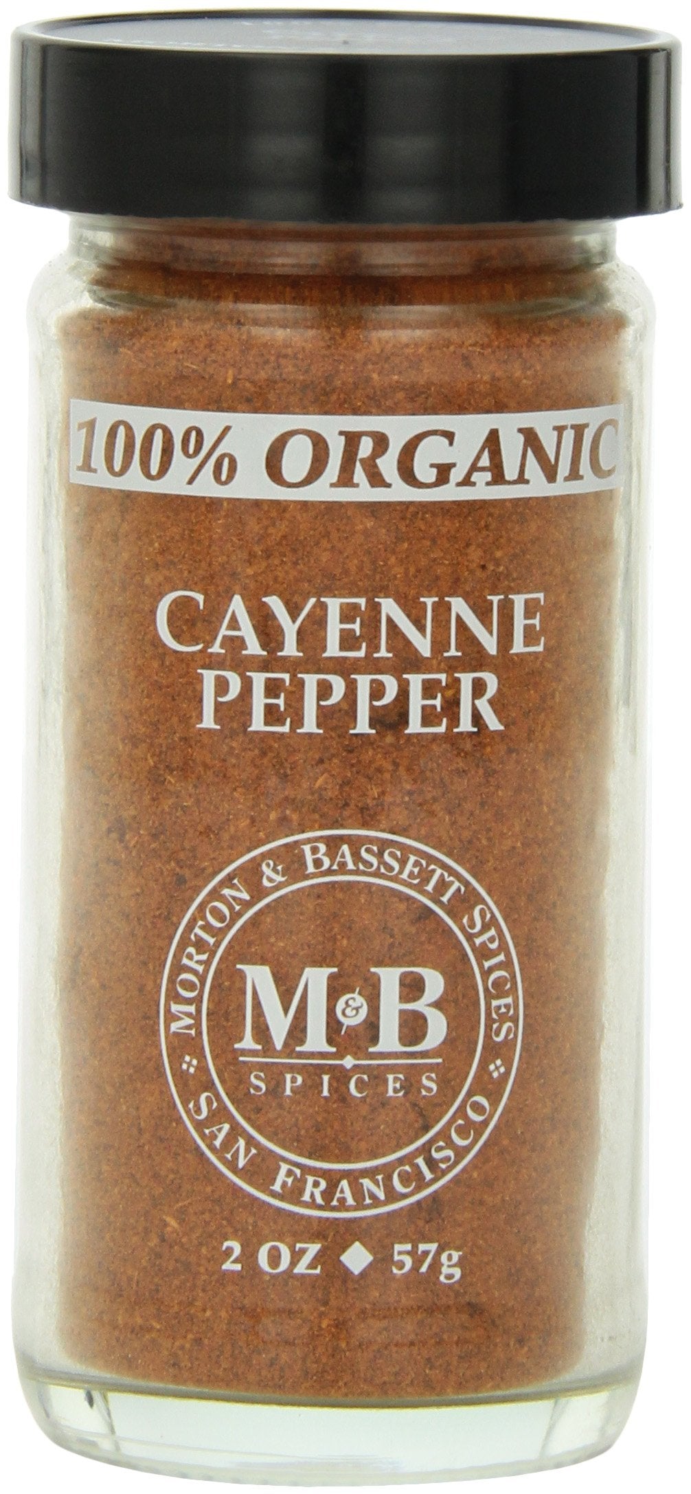 MORTON & BASSET (Pack of 6) Morton & Bassett Cayenne Organic Ground Red Pepper Spice Season 2 Oz