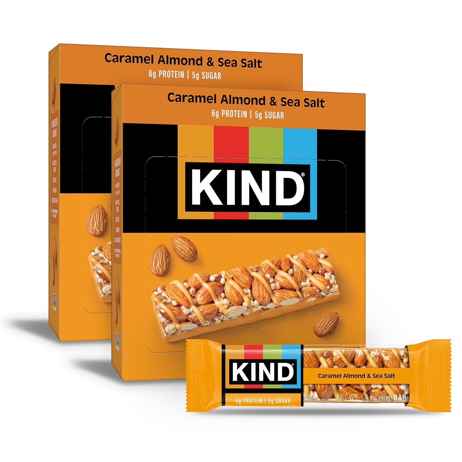 KIND (Pack of 24) Kind Crumble Almond Sea Salt Nutrition Bars 1.4 Oz