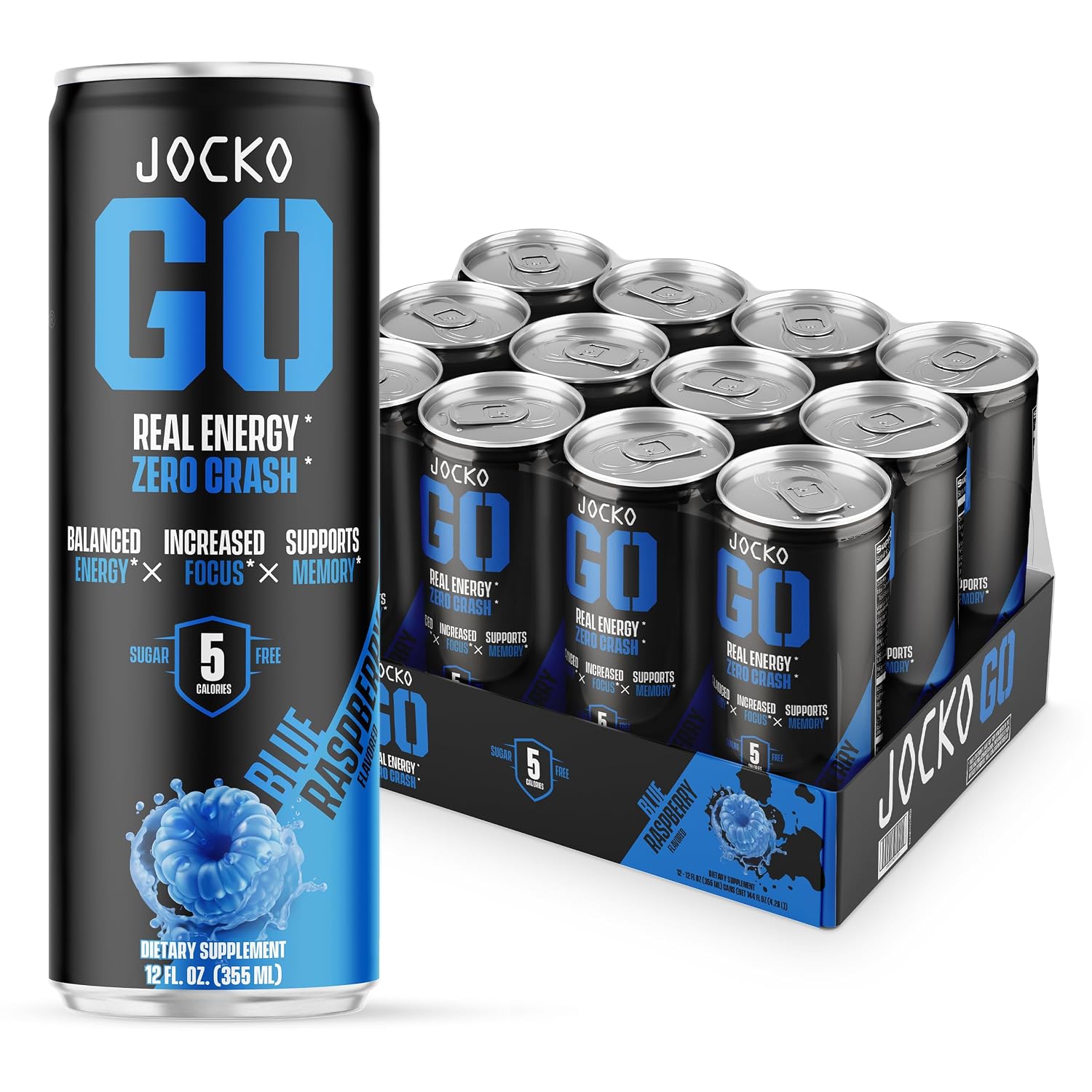 Jocko Fuel Go Ready To Drink Blue Raspberry