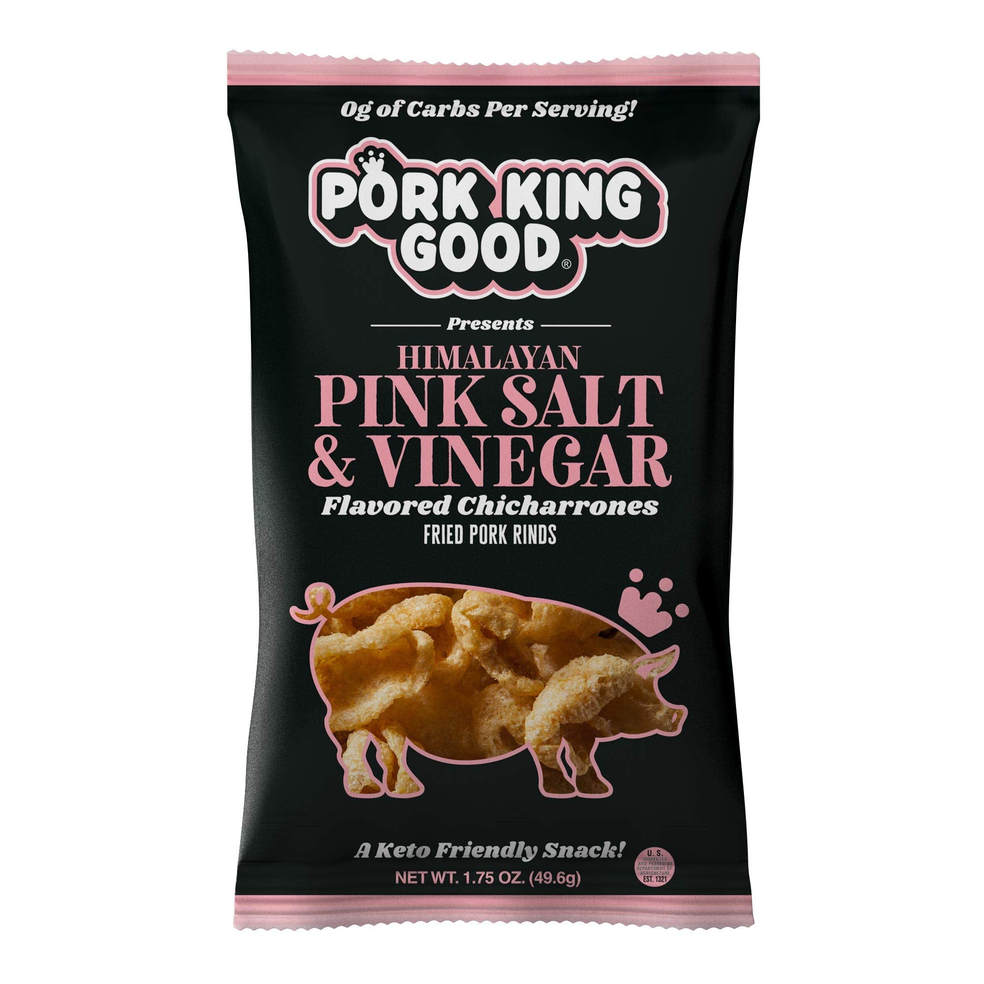 Pork King Good Rinds Pork Pnk Salt Vinegar