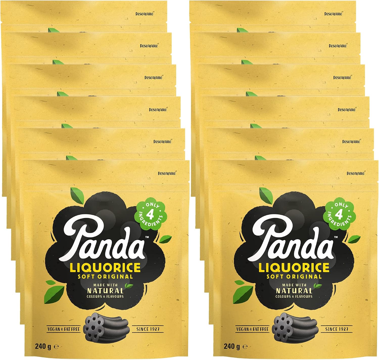 PANDA (Pack of 12) Panda Licorice Chew Natural Licorice Candy 7 Oz