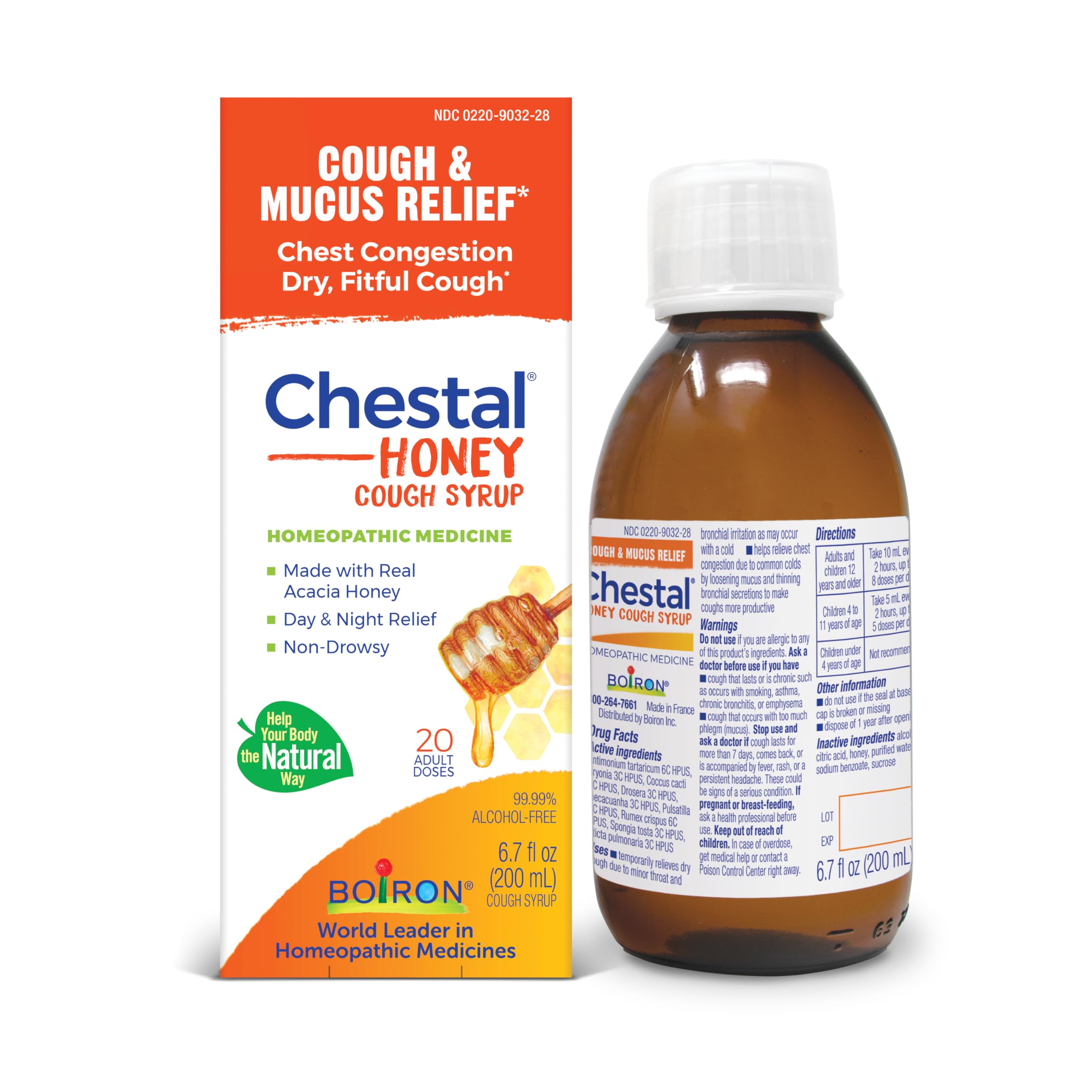 BOIRON (Pack of 7) Boiron Chestal Adult Honey 6.7 Oz