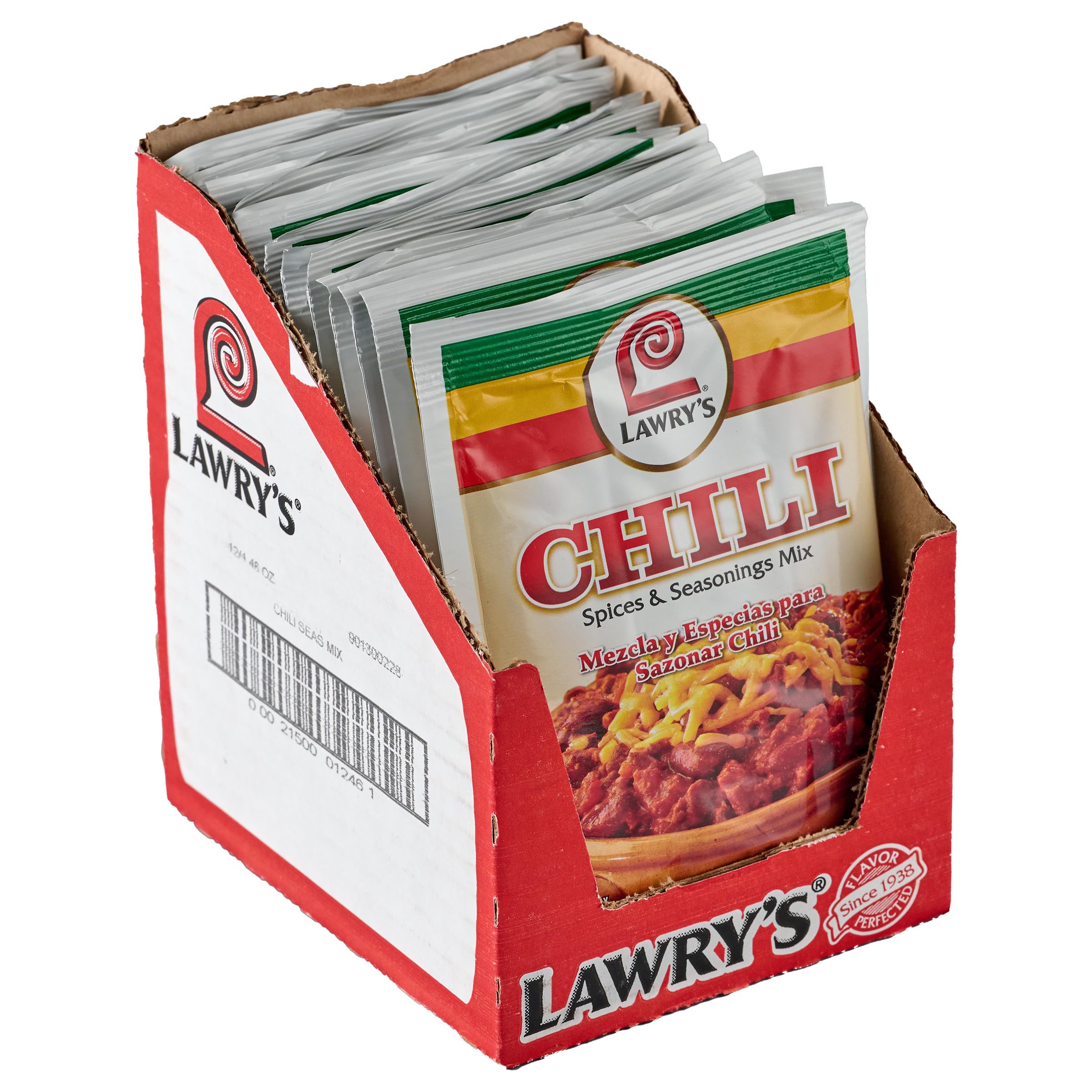 LAWRYS (Pack of 36) Lawry's Chili Seasoning Mix Spice Packet Dip Mix 1.48 Oz