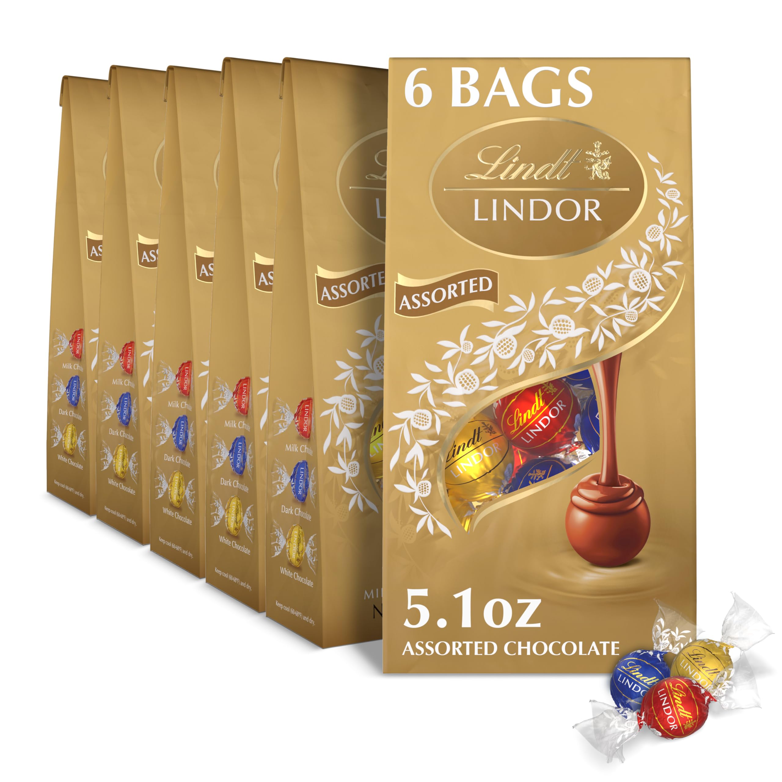 Lindt Truffle Bag Assorted Chocolate 12 Pc