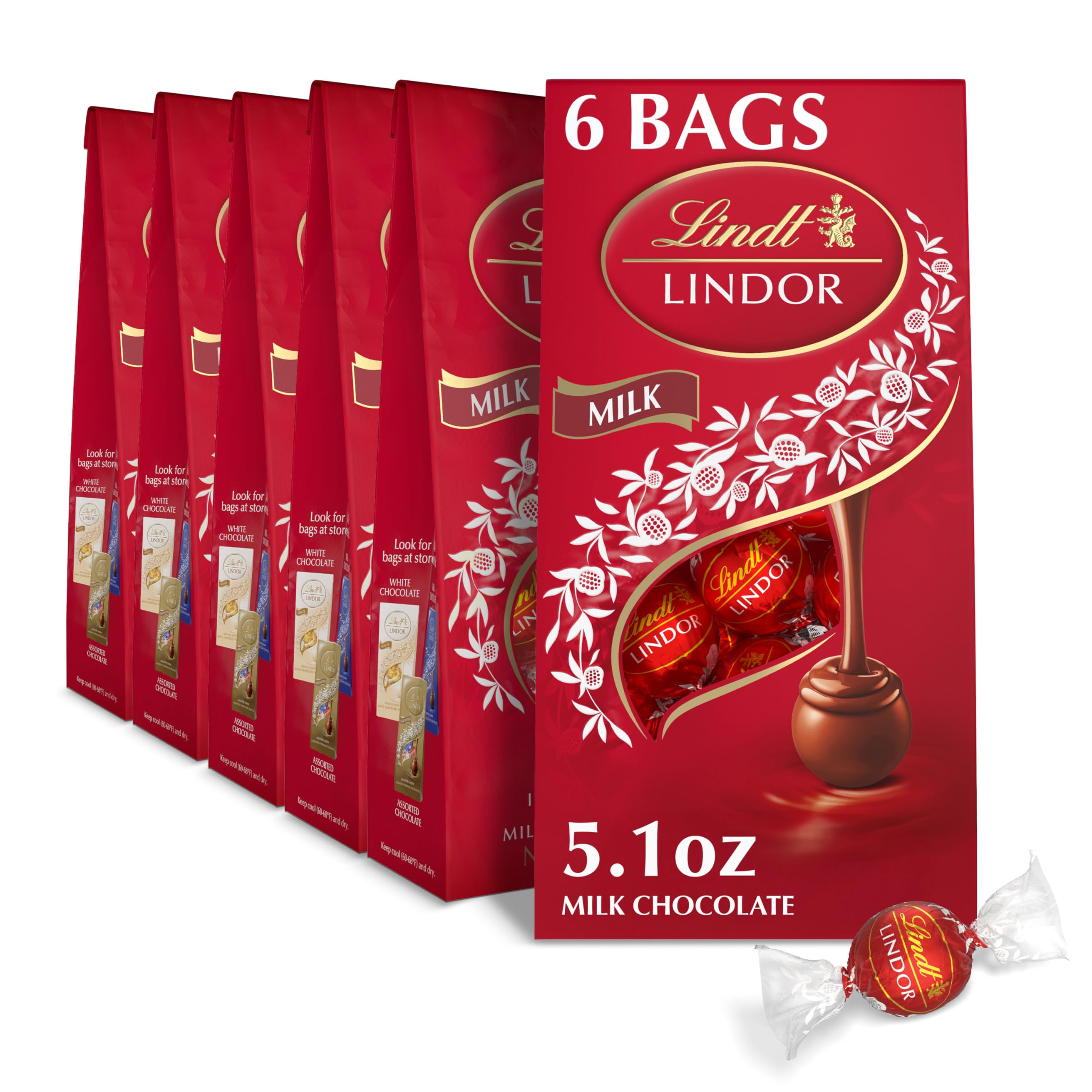 Lindt Truffle Bag Milk Chocolate 12 Pc