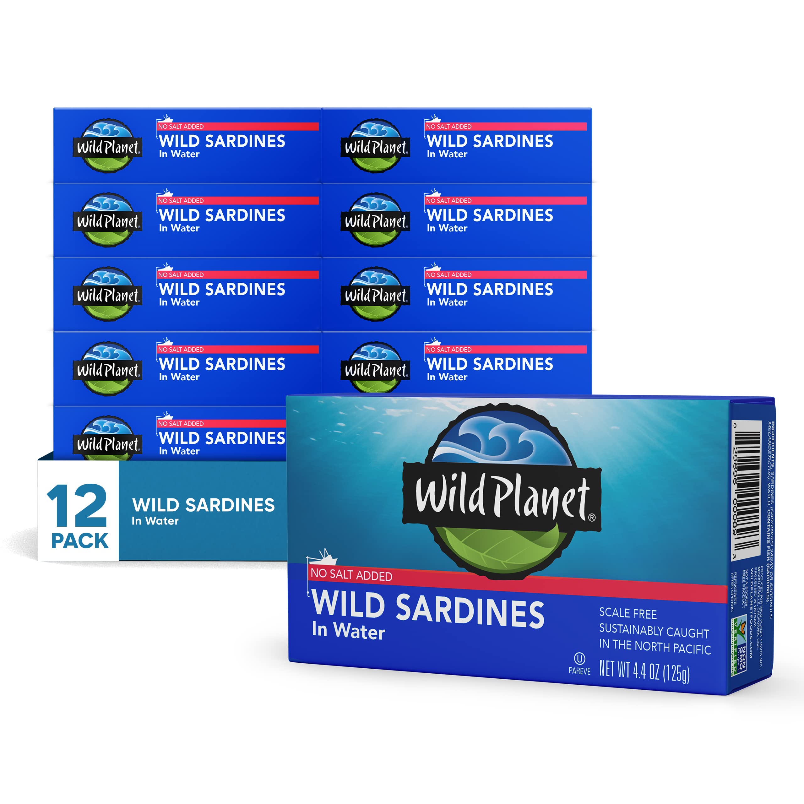 Wild Planet Wild Water Sardines in Water Natural Seafood
