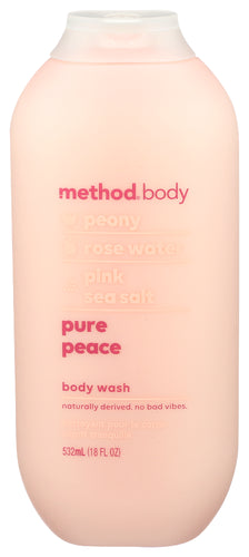 METHOD HOME CAR (Pack of 6) Method Home Care Wash Body Pure Peace Body Wash 18 Oz