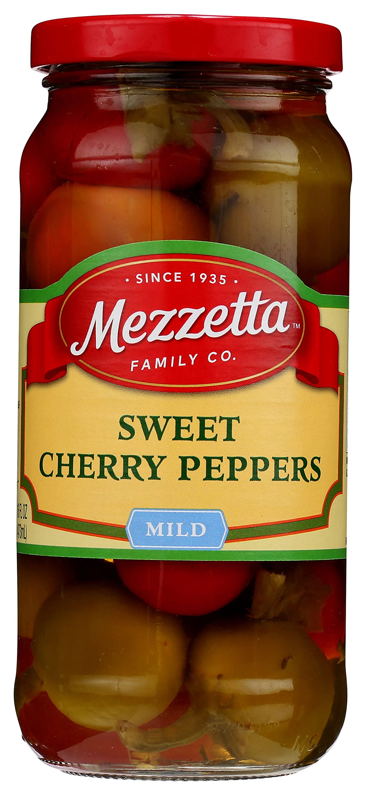 MEZZETTA (Pack of 18) Mezzetta Pepper Sweet Cherry Natural Grocery Peppers 16 Oz