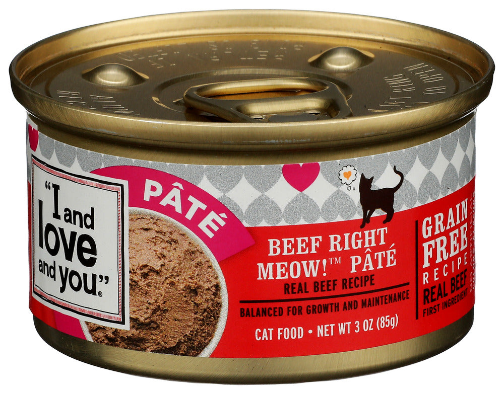 I&Love&You Cat Food Can Beef Meow Pate