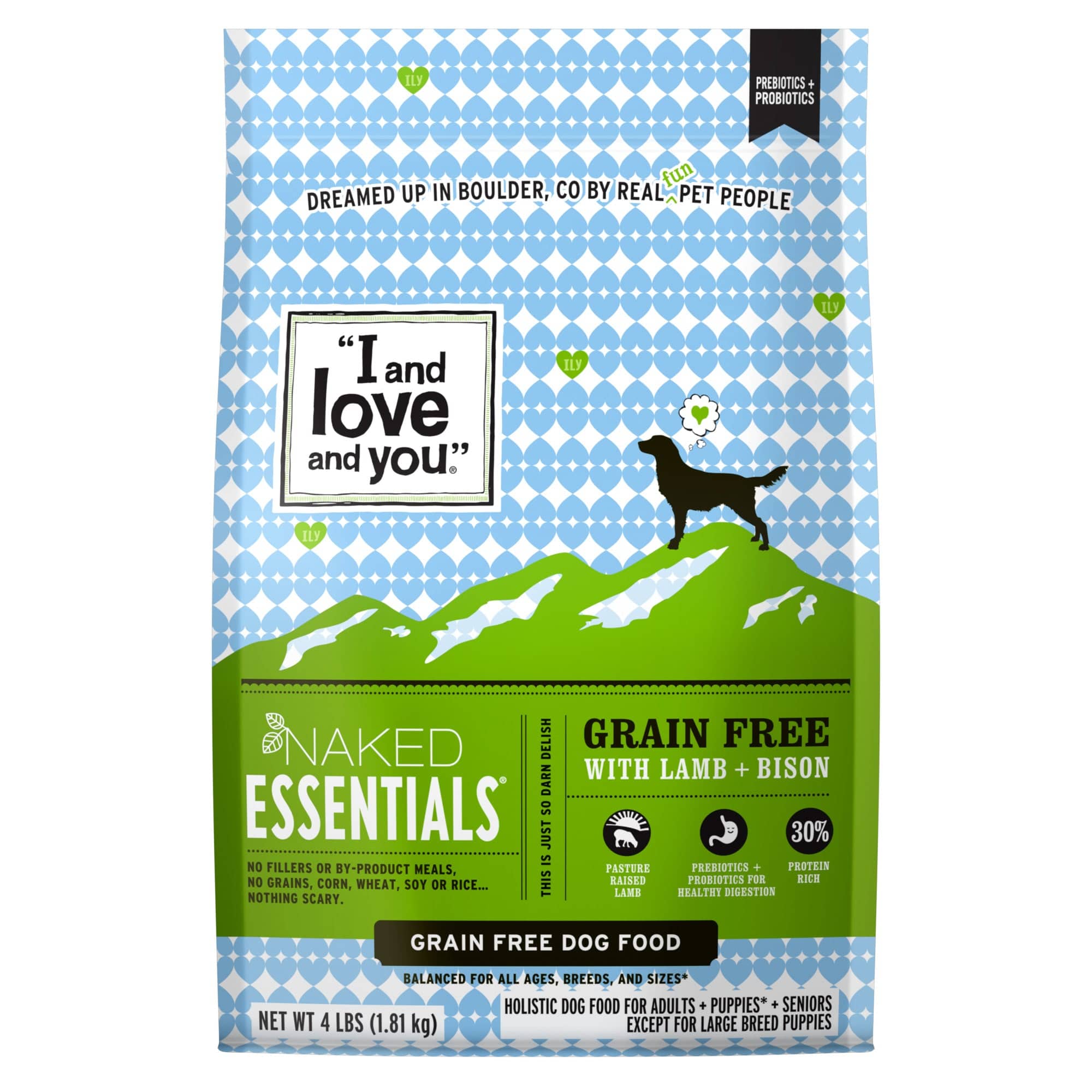 I&Love&You Dog Food Naked Essentials Lamb & Bison