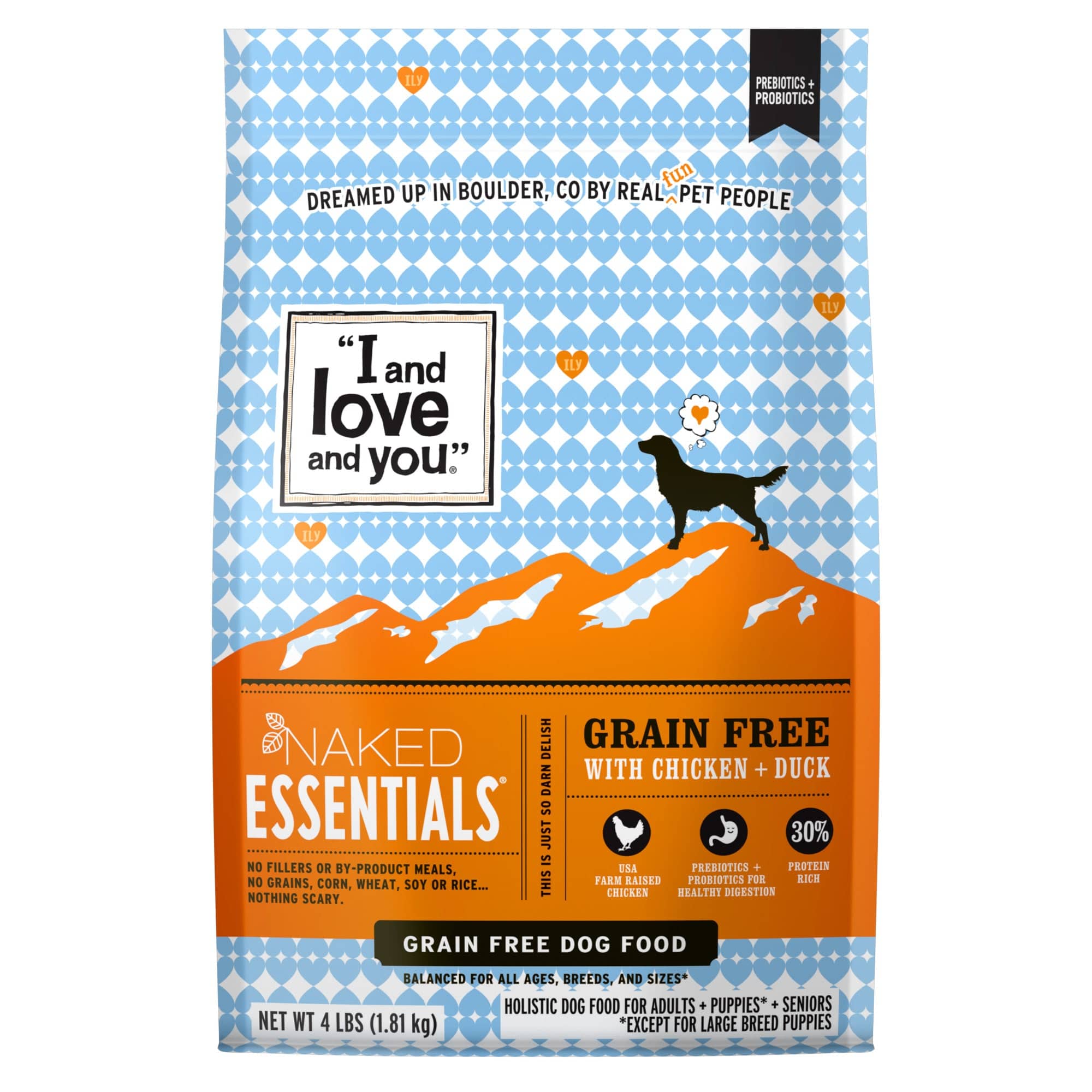 I&Love&You Dog Food Naked Essentials Chicken Duck